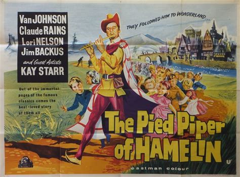 The Pied Piper of Hamelin Poster, UK Quad, 1957