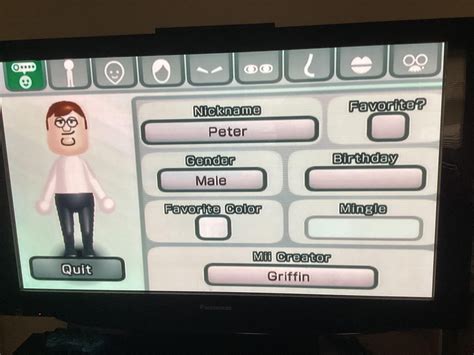 I JUST MADE PETER GRIFFIN! LOL! : r/wii