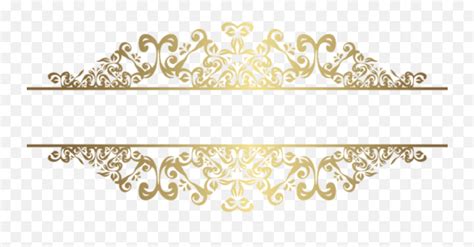 Decorative Line Gold Png Transparent Images 19 - 850 X 391 Gold Decorative Line Png,Decorative ...