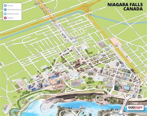 Niagara Falls Tourist Map (Canada) - Ontheworldmap.com