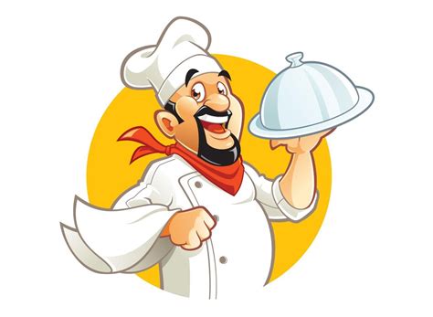 Personaje de dibujos animados sonriente chef | Cartoon chef, Cartoon ...