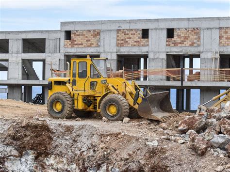 Bulldozer does the work stock image. Image of digging - 90432499