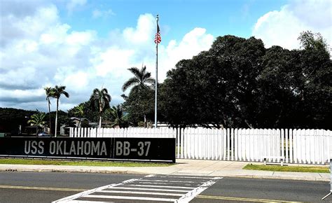 USS Oklahoma Memorial at Pearl Harbor Photograph by Gerald Blaine ...