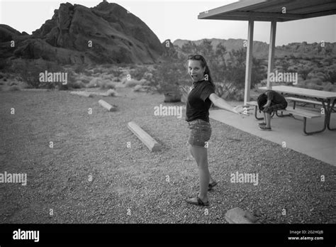 Camping in Valley of Fire State Park, Nevada, USA Stock Photo - Alamy