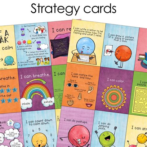 Printable calm down cards free boardmaker symbols to print - bapmedia