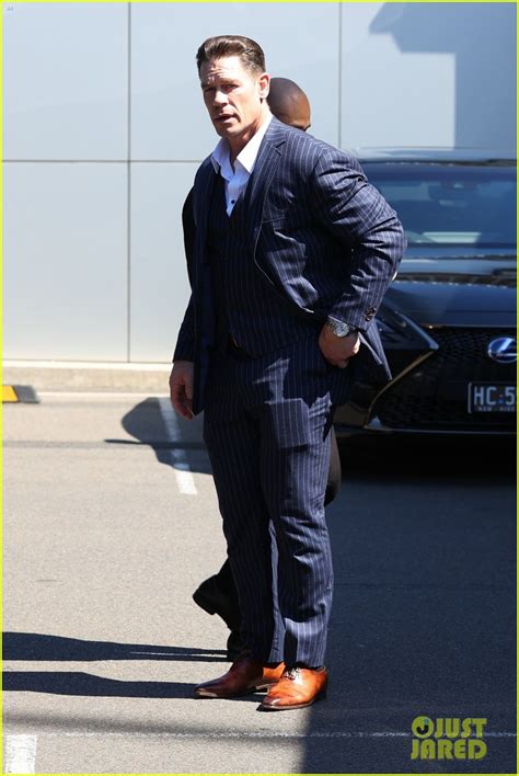 John Cena Looks Sharp in Pin-Striped Suit While Arriving in Australia ...