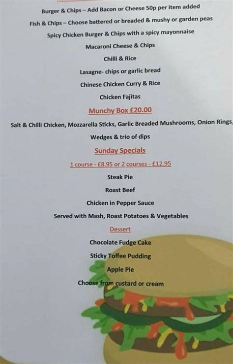 Menu at The Cherry Tree pub & bar, Wishaw