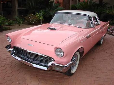 1957 Pink Thunderbird | Old vintage cars, Vintage cars 1950s, Classic cars