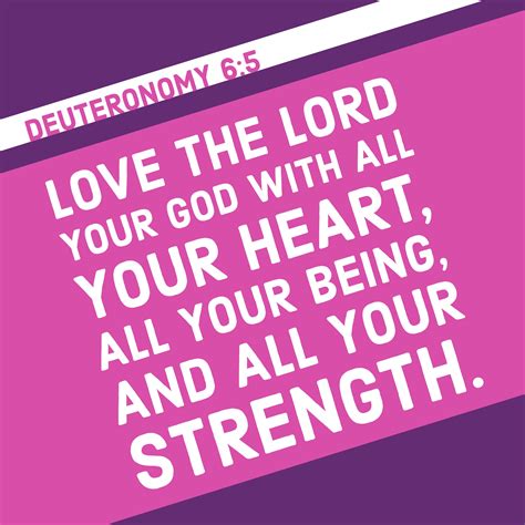 Deuteronomy 6:5 – Verse Images