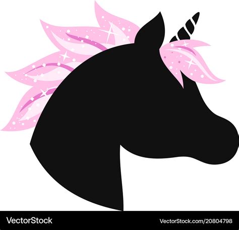 Unicorn Head Silhouette Png