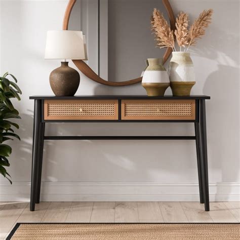 Franco Console Table Black | Dunelm