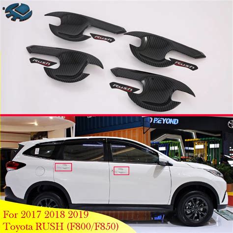 For 2017 2022 Toyota RUSH (F800/F850) Car Accessories Carbon Fiber Style Door Handle Bowl Cover ...