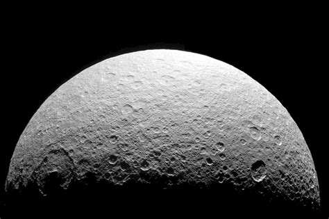 Saturn's Moon Rhea - Universe Today