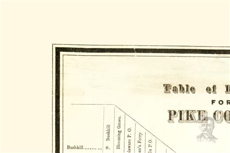 Vintage Pike County Map 1872 Old Map of Pike County | Etsy