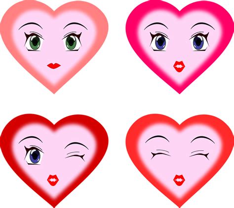 Hearts Faces Expressions - Free vector graphic on Pixabay