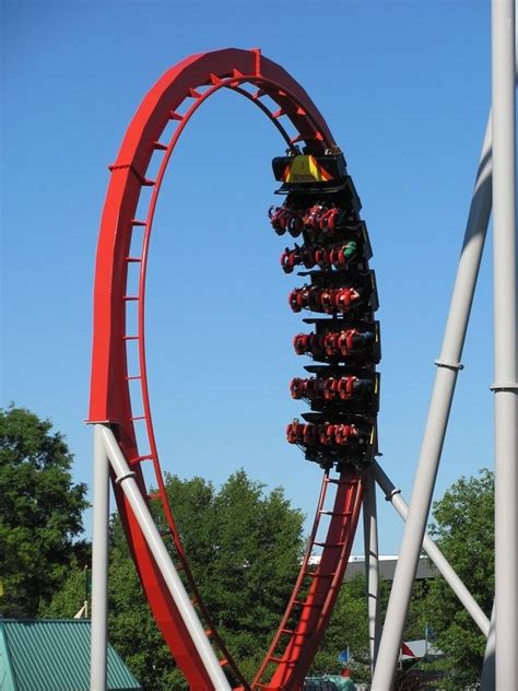 Vortex, Carowinds Stand up Coaster | Roller coaster ride, Amusement park rides, Roller coaster