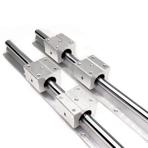 INTBUYING 2PCS SBR20 1000MM Slide Linear Rail Linear Bearings and Rails with 4 SBR20UU Block ...