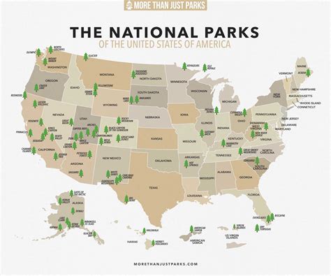 COMPLETE National Parks List 2024 (+ Printable MAP)