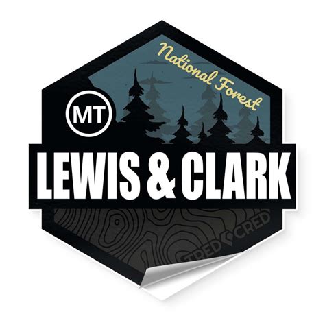 Lewis and Clark National Forest Sticker - Tred Cred