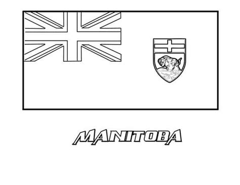 Flag of Manitoba coloring page - Download, Print or Color Online for Free