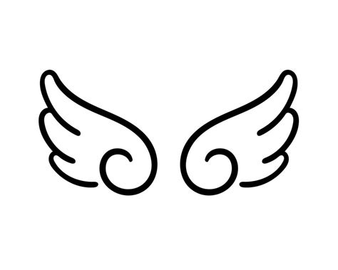 angel wings in heaven hawk feather wing pattern 22430826 Vector Art at Vecteezy