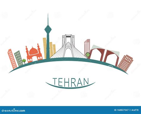 Tehran Vector Map With Dark Colors. | CartoonDealer.com #188381668