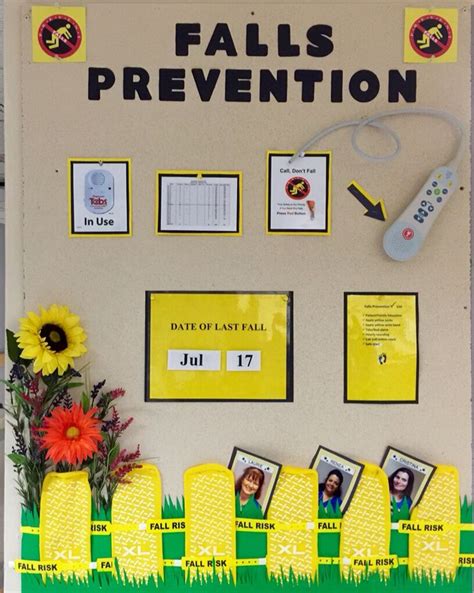 Falls Prevention Board for Nursing | Nurse bulletin board, Fall prevention, Nursing board