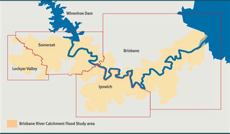 Brisbane River Catchment Map