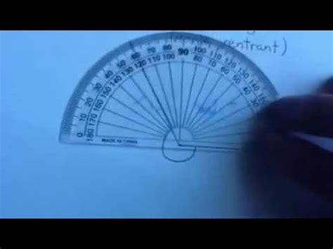 How to Measure a Reflex Angle Using a Protractor ? - YouTube