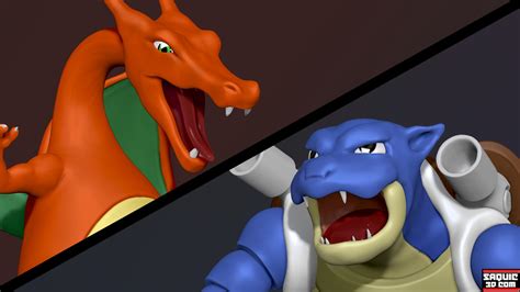 ArtStation - Charizard vs Blastoise