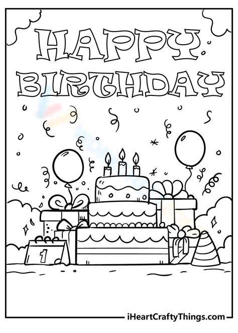 Birthday Gift And Cake Worksheet