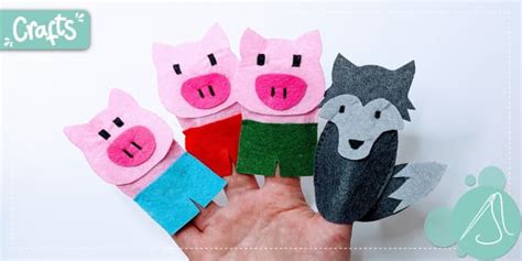 Three Little Piggies | Finger Puppets (Teacher-Made)