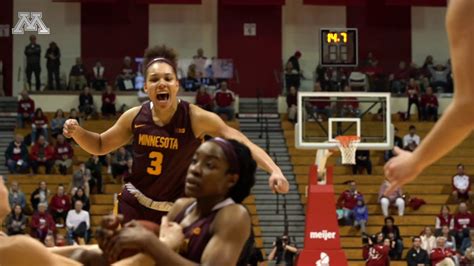 Highlights: Gopher Women's Basketball Defeats Indiana, 65-61 - YouTube