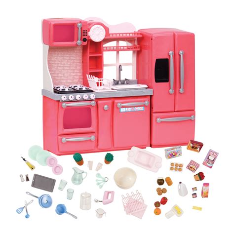 Pink Gourmet Kitchen Set | Toy kitchen accessories, Kitchen sets for ...