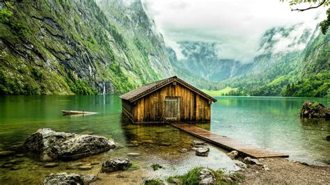 Obersee lake in Bavaria, Germany wallpapers and images - wallpapers ...