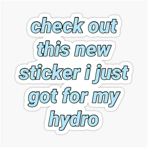 "hydroflask sticker meme" Sticker for Sale by raddadshop | Redbubble