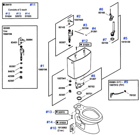 Kohler Toilet Repair Parts Flush Valve Kit | Reviewmotors.co