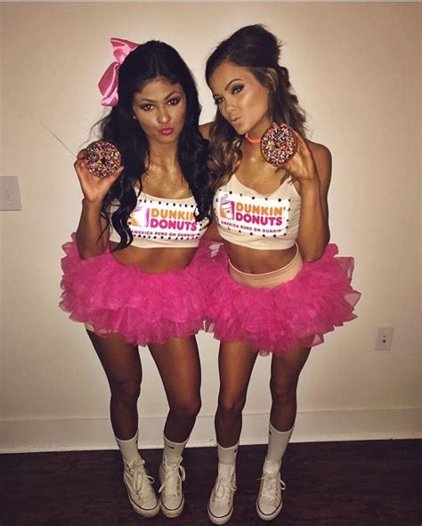 Dunkin' Donuts girls costume | Cute best friend costumes, Friend costumes, Halloween costumes ...