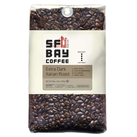 SF Bay Coffee Extra Dark Italian Blend Whole Bean Review - Espresso Coffee Brewers