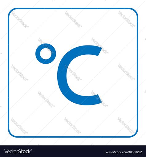 Celsius degree icon Royalty Free Vector Image - VectorStock