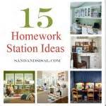 15 Homework Station Ideas - Sand and Sisal