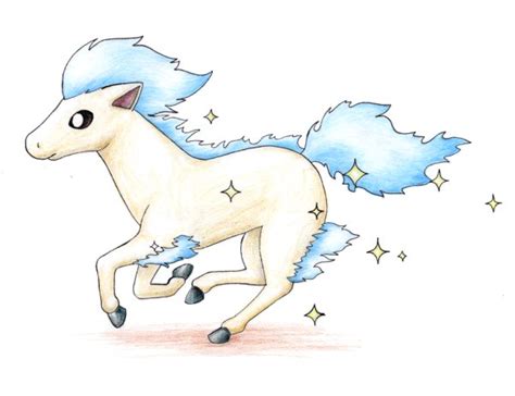 Shiny Ponyta by ShrubSparrow on DeviantArt