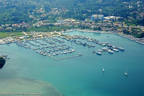 Gouvia Marina in Corfu, Greece