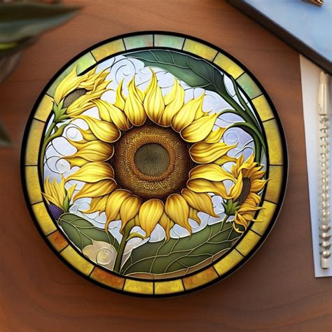 Sunflower Coaster - Etsy
