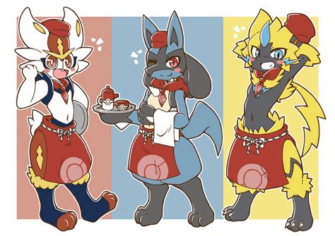 Lucario and Cinderace and Zeraora by Acky05 on DeviantArt