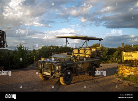 Land Rover Defender safari transport. South Africa Stock Photo - Alamy