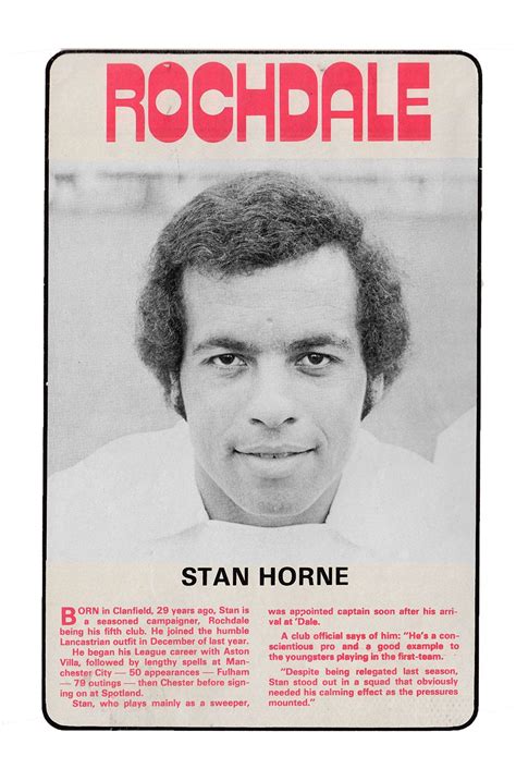 an old football card featuring stan horne from the rockdale high school football team