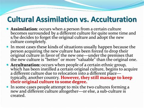 Acculturation vs Assimilation — a detailed view and all the explanation