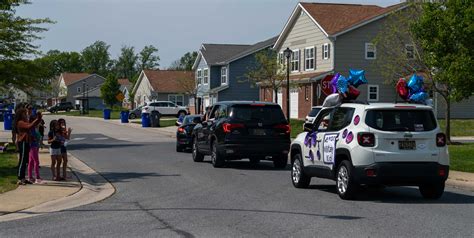 Teachers, faculty parade through housing celebrating Dover AFB military ...