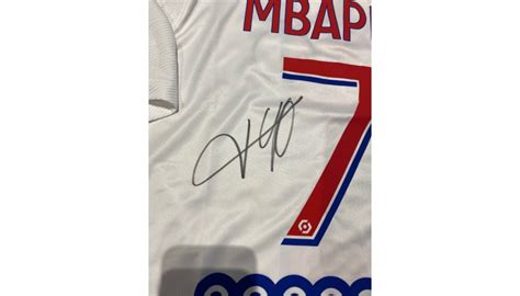 Mbappe's Official PSG Signed Shirt, 2020/21 - CharityStars